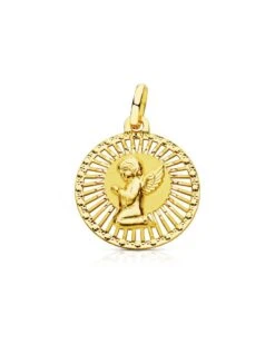 Medalla De Oro De 18k ángel PM-16658