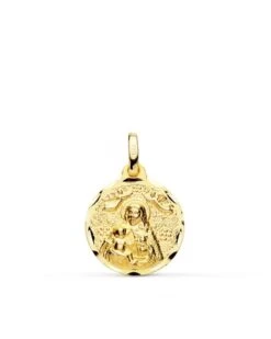 Medalla De Oro De 18k Virgen De La Cinta PM-P2980-316