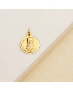 Medalla Fray Leopoldo De Oro De 18k PM-P2875-118 -FALOMIR Tienda de ventas medalla fray leopoldo de oro de 18k 2