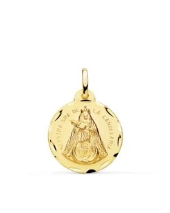Medalla Nuestra Señora De La Candelaria De Oro De 18k PM-P3085-322