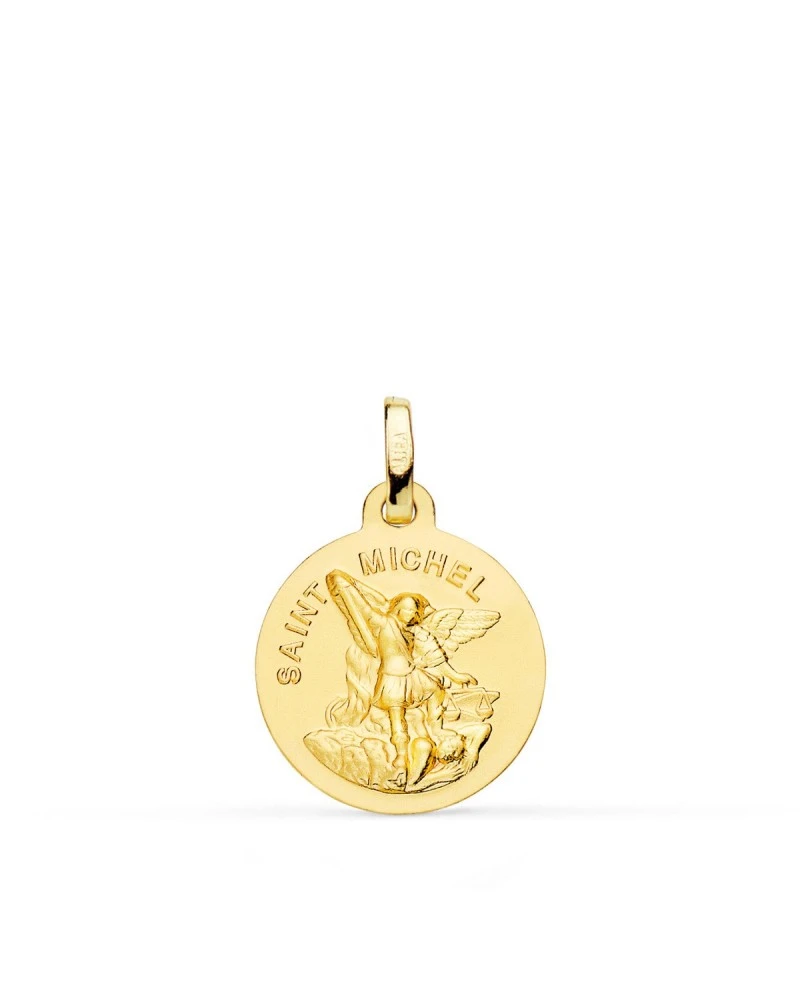 Medalla Saint Michel De Oro De 18k PM-P8078-016 3 Medalla Saint Michel De Oro De 18k PM-P8078-016