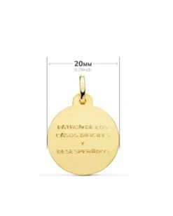 Medalla San Judas Tadeo De Oro De 18k PM-P8080-320 -FALOMIR Tienda de ventas medalla san judas tadeo de oro de 18k 2