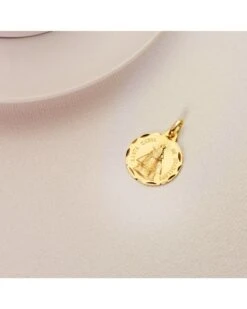 Medalla Santa Maria De Guadalupe De Oro De 18k PM-P2953-318 -FALOMIR Tienda de ventas medalla santa maria de guadalupe de oro de 18k 2