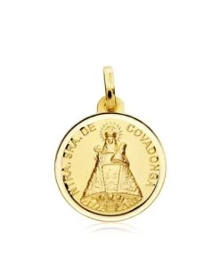 Medalla Virgen De Covadonga De Oro De 18k PM-P2989-118 -FALOMIR Tienda de ventas medalla virgen de covadonga de oro de 18k 2