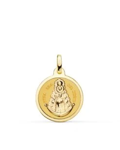 Medalla Virgen Del Rocio Oro 18k PM-P3048-818
