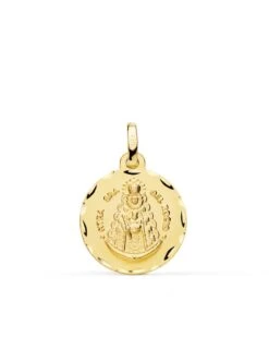Medalla Virgen Del Rocio Oro 18k PM-P3048-318