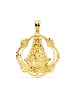 Medalla Virgen Del Rocio Oro 18k PM-P3044-330