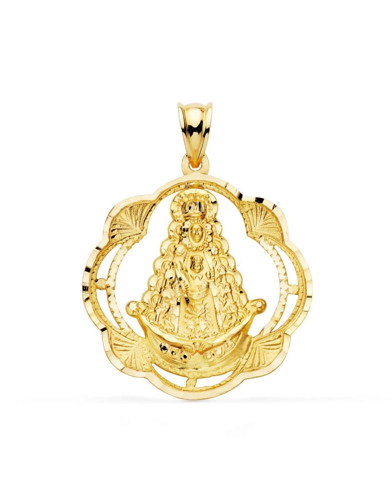 Medalla Virgen Del Rocio Oro 18k PM-P3044-330 3 Medalla Virgen Del Rocio Oro 18k PM-P3044-330