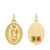 Medalla Virgen Guadalupe Oval De Oro De 18k PM-P6069-18
