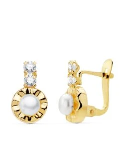 Pendientes De Comunión Oro 18k PM-20752-1