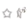 Pendientes De Oro Blanco De 18 Kilates PM-11358