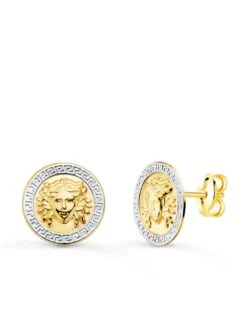 Pendientes De Oro Bicolor De 18 Kilates PM-21226