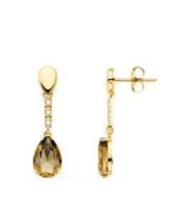 Pendientes De Oro De 18k Largos PM-21131-FU