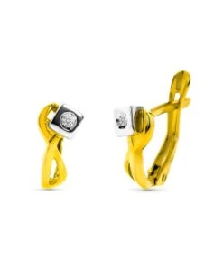 Pendientes De Oro Y Diamantes 18k PM-319-9786-1