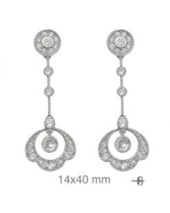 PENDIENTES PLATA VIENNA