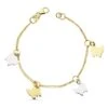 PULSERA DE ORO 18K MARIPOSAS PM-25000017 -FALOMIR Tienda de ventas pulsera de oro 18k mariposas