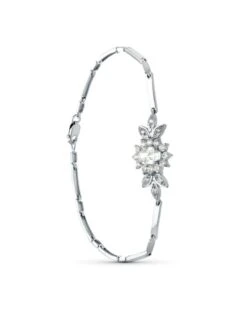 Pulsera De Oro Blanco De 18 Kilates PM-20415-4