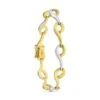 Pulsera De Oro Blanco Y Amarillo De 18 Kilates PM-13000141