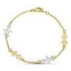 Pulsera De Oro Blanco Y Amarillo De 18 Kilates PM-13000172 -FALOMIR Tienda de ventas pulsera de oro blanco y amarillo de 18 kilates pm 13000172