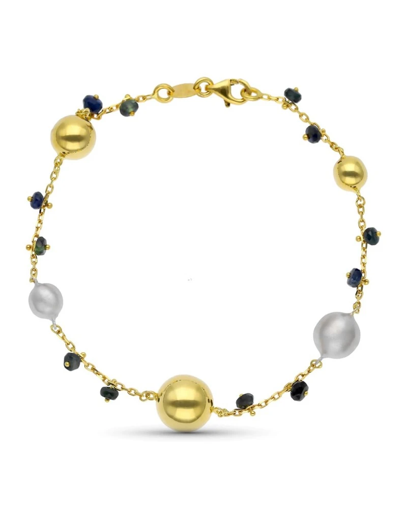 Pulsera De Oro Blanco Y Amarillo De 18 Kilates PM-15000174 3 Pulsera De Oro Blanco Y Amarillo De 18 Kilates PM-15000174