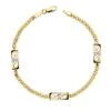 Pulsera De Oro Blanco Y Amarillo De 18 Kilates PM-20331-4 1 Pulsera De Oro Blanco Y Amarillo De 18 Kilates PM-20331-4 -FALOMIR Tienda de ventas pulsera de oro blanco y amarillo de 18 kilates pm 20331 4