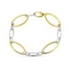 Pulsera De Oro Blanco Y Amarillo De 18 Kilates PM-26001294 -FALOMIR Tienda de ventas pulsera de oro blanco y amarillo de 18 kilates pm 26001294