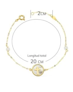 Pulsera De Oro De 18k PM-22068 -FALOMIR Tienda de ventas pulsera de oro de 18k 23