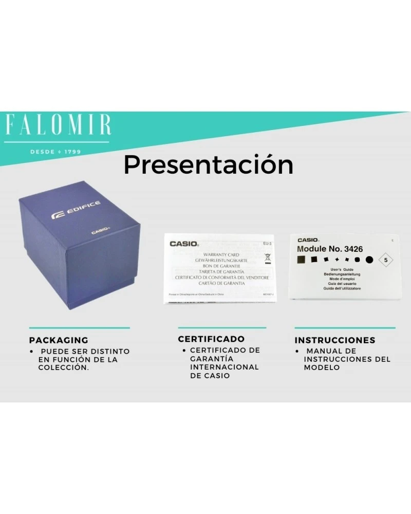 Reloj Casio Edifice EFV-100D-2AVUEF 7 Reloj Casio Edifice EFV-100D-2AVUEF - Imagen 5