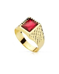 Sello De Oro Amarillo De 18k PM-19412-RO