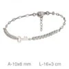SHINE BRACELET KEY IN SILVER MK-141-PUL-P400C