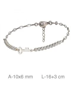 SHINE BRACELET KEY IN SILVER MK-141-PUL-P400C