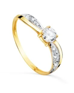 Solitario De Comunión Oro 18k PM-19309-OA