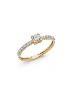 Solitario De Comunión Oro 18k PM-19329-OA