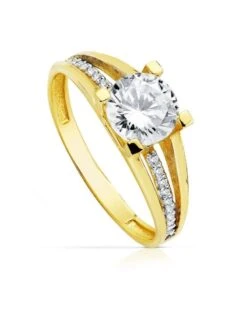 Solitario De Comunión Oro 18k PM-19415-OA