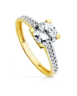 Solitario De Comunión Oro 18k PM-19416-OA