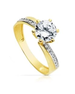 Solitario De Comunión Oro 18k PM-19417-OA