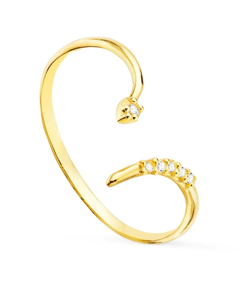 Sortija De Oro Amarillo De 18k PM-19572 3 Sortija De Oro Amarillo De 18k PM-19572