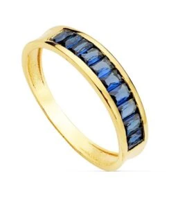 Sortija De Oro Amarillo De 18k PM-14243-AZ