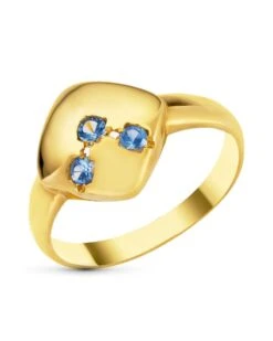 Sortija De Oro Amarillo De 18k PM-3479-2