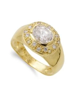 Sortija De Oro Amarillo De 18k PM-12060-OA