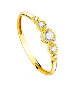 Sortija De Oro Amarillo De 18k PM-19544