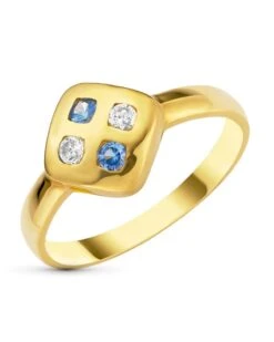 Sortija De Oro Amarillo De 18k PM-3478-2