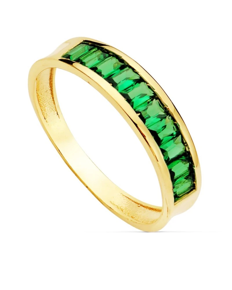 Sortija De Oro Amarillo De 18k PM-14243-VE 3 Sortija De Oro Amarillo De 18k PM-14243-VE