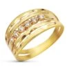 Sortija De Oro Amarillo De 18k PM-20459-2 -FALOMIR Tienda de ventas sortija de oro amarillo de 18k pm 20081 2