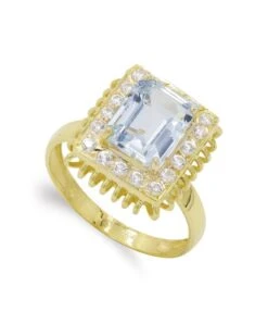 Sortija De Oro Amarillo De 18k PM-7469-2