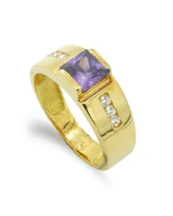 Sortija De Oro Amarillo De 18k PM-7499-2