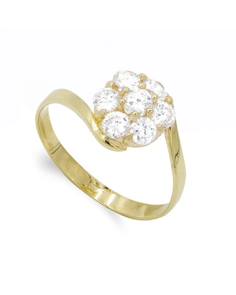 Sortija De Oro Amarillo De 18k PM-3773-2 3 Sortija De Oro Amarillo De 18k PM-3773-2