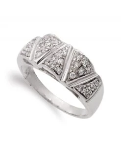 Sortija De Oro Blanco De 18k PM-15000017