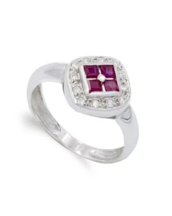 Sortija De Oro Blanco De 18k PM-3810-2