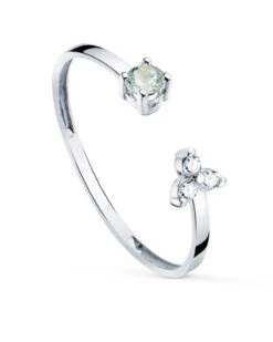 Sortija De Oro Blanco De 18k PM-P30154-OBAM